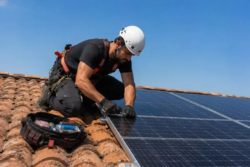 Maintenance et monitoring de panneaux solaires à Blasimon