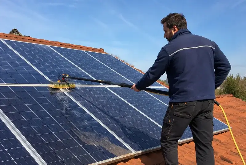 Nettoyage et entretien de panneaux solaires à Blasimon